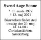 Sonne, Sven Aage Sonne, Sven Aage
